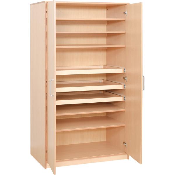 Flexi Hochschrank Höhe 203 mit ausziehbaren Böden